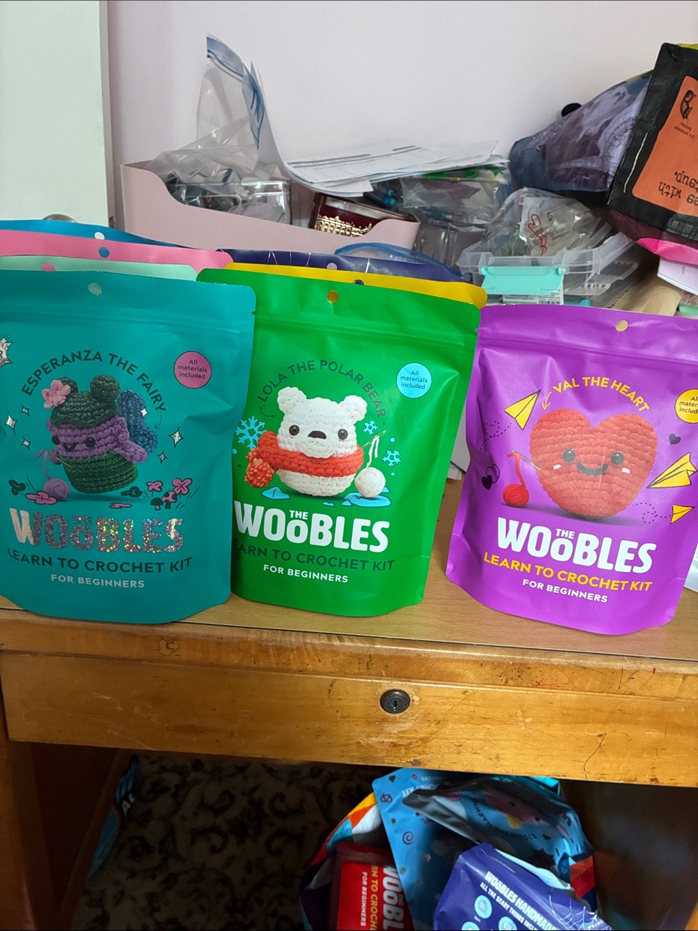 Woobles crochet kits a variety